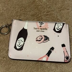 Kate Spade Pink Champagne Bottle Wristlet